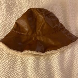 Shiraleah Chicago Women's Brown Marta Bucket Hat Size One Size NWT